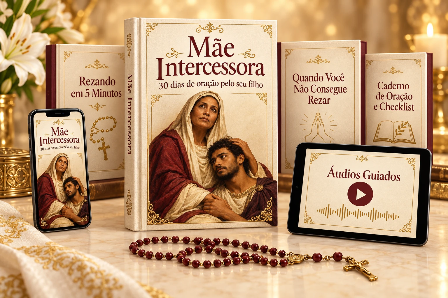 Devocional Mãe Intercessora com os 3 bônus e os áudios guiados