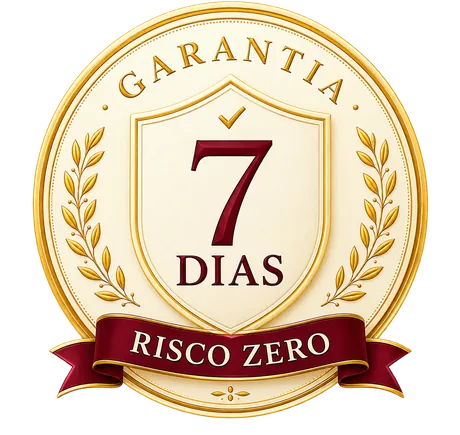 Garantia de 7 dias, risco zero
